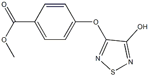 methyl 4-(4-hydroxy-1,2,5-thiadiazol-3-yloxy)benzoate Struktur