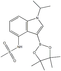 N-(1-isopropyl-3-(4,4,5,5-tetramethyl-1,3,2-dioxaborolan-2-yl)-1H-indol-4-yl)methanesulfonamide