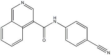 N-(4-cyanophenyl)isoquinoline-4-carboxamide Struktur