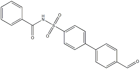 N-(4'-formylbiphenyl-4-ylsulfonyl)benzamide Struktur