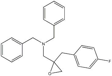 N,N-dibenzyl-1-(2-(4-fluorobenzyl)oxiran-2-yl)methanamine Struktur