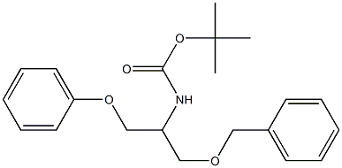 tert-butyl 1-(benzyloxy)-3-phenoxypropan-2-ylcarbamate Struktur