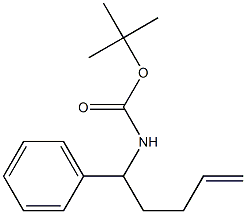 tert-butyl 1-phenylpent-4-enylcarbamate Struktur