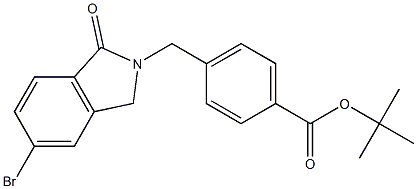 tert-butyl 4-((5-bromo-1-oxoisoindolin-2-yl)methyl)benzoate Struktur