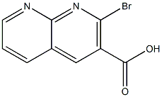 2-Bromo-[1,8]naphthyridine-3-carboxylic acid Struktur