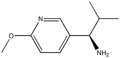 (R)-1-(6-methoxypyridin-3-yl)-2-methylpropan-1-amine Struktur