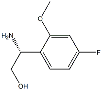 (R)-2-amino-2-(4-fluoro-2-methoxyphenyl)ethanol Struktur