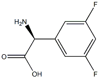 (S)-2-amino-2-(3,5-difluorophenyl)acetic acid Struktur