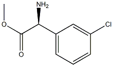 (S)-methyl 2-amino-2-(3-chlorophenyl)acetate Struktur