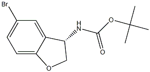 (S)-tert-butyl (5-bromo-2,3-dihydrobenzofuran-3-yl)carbamate Struktur