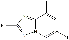 2-Bromo-6-iodo-8-methyl-[1,2,4]triazolo[1,5-a]pyridine Struktur