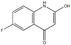 6-Fluoro-2-hydroxy-1H-quinolin-4-one Struktur