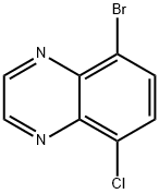 5-bromo-8-chloroquinoxaline Struktur