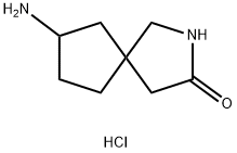 7-amino-2-azaspiro[4.4]nonan-3-one hydrochloride Struktur