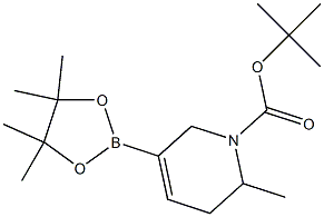 tert-butyl 2-methyl-5-(4,4,5,5-tetramethyl-1,3,2-dioxaborolan-2-yl)-1,2,3,6-tetrahydropyridine-1-carboxylate Struktur