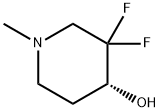 (R)-3,3-difluoro-1-methylpiperidin-4-ol Struktur