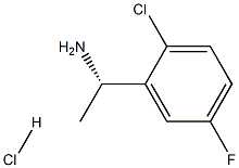 (S)-1-(2-chloro-5-fluorophenyl)ethanamine hydrochloride Struktur