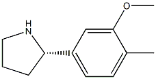 (2S)-2-(3-METHOXY-4-METHYLPHENYL)PYRROLIDINE Struktur