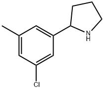 2-(3-CHLORO-5-METHYLPHENYL)PYRROLIDINE Struktur