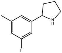 2-(3-FLUORO-5-METHYLPHENYL)PYRROLIDINE Struktur