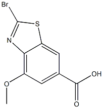 2-Bromo-4-methoxy-benzothiazole-6-carboxylic acid Struktur