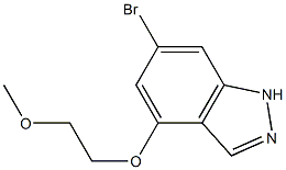 6-bromo-4-(2-methoxyethoxy)-1H-indazole Struktur