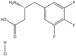 (R)-3-Amino-4-(3,4,5-trifluoro-phenyl)-butyric acid-HCl Struktur