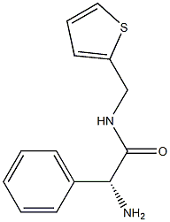 (R)-2-amino-2-phenyl-N-(thiophen-2-ylmethyl)acetamide Struktur