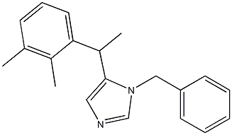 1-benzyl-5-(1-(2,3-dimethylphenyl)ethyl)-1H-imidazole Struktur