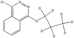 1-Chloro-4-(n-propoxy-d7)-phthalazine Struktur