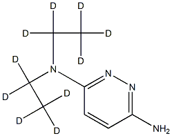 3-Amino-6-(diethylamino-d10)-pyridazine Struktur