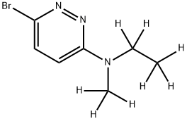 3-Bromo-6-(methylethylamino-d8)-pyridazine Struktur