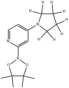 4-(Pyrrolidino-d8)-pyridine-2-boronic acid pinacol ester Struktur