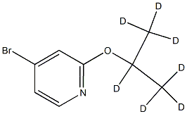 4-Bromo-2-(iso-propoxy-d7)-pyridine Struktur