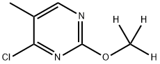 4-Chloro-5-methyl-2-(methoxy-d3)-pyrimidine Struktur