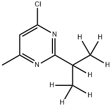 4-Chloro-6-methyl-2-(iso-propyl-d7)-pyrimidine Struktur