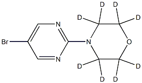 5-Bromo-2-(morpholino-d8)-pyrimidine Struktur