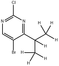 5-Bromo-2-chloro-4-(iso-propyl-d7)-pyrimidine Struktur