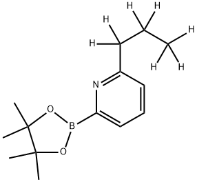 6-(n-Propyl-d7)-pyridine-2-boronic acid pinacol ester Struktur