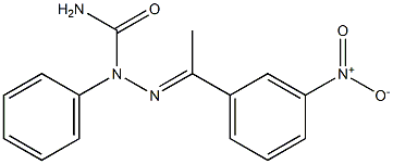 1-(3-nitrophenyl)ethanone N-phenylsemicarbazone Struktur