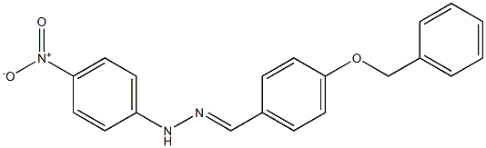 1-[4-(benzyloxy)benzylidene]-2-(4-nitrophenyl)hydrazine Struktur