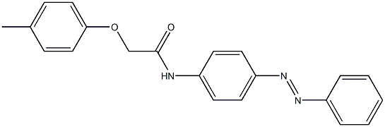 2-(4-methylphenoxy)-N-[4-(phenyldiazenyl)phenyl]acetamide Struktur