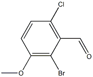 2-BROMO-6-CHLORO-3-METHOXYBENZALDEHYDE Struktur