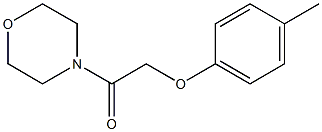 4-[(4-methylphenoxy)acetyl]morpholine Struktur