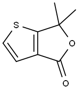 6,6-DIMETHYLTHIENO[2,3-C]FURAN-4(6H)-ONE Struktur