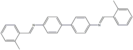 N,N'-bis(2-methylbenzylidene)-4,4'-biphenyldiamine Struktur