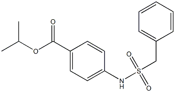 isopropyl 4-(phenylmethylsulfonamido)benzoate Struktur