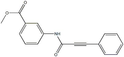 methyl 3-(3-phenylpropiolamido)benzoate Struktur