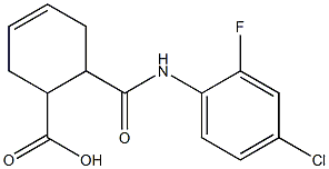 6-((4-chloro-2-fluorophenyl)carbamoyl)cyclohex-3-enecarboxylic acid Struktur