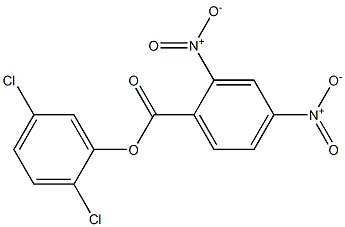 2,5-dichlorophenyl 2,4-dinitrobenzoate Struktur